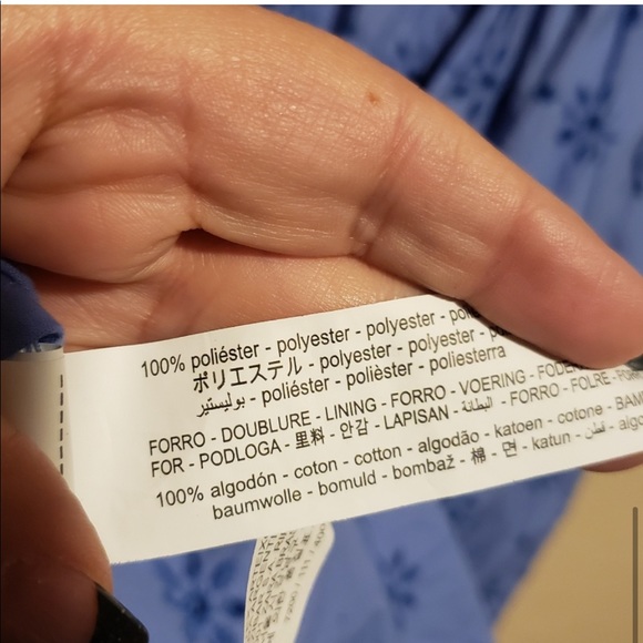 Zara Floral Embroidery Ruffle Dress Size Small - Picture 9 of 13